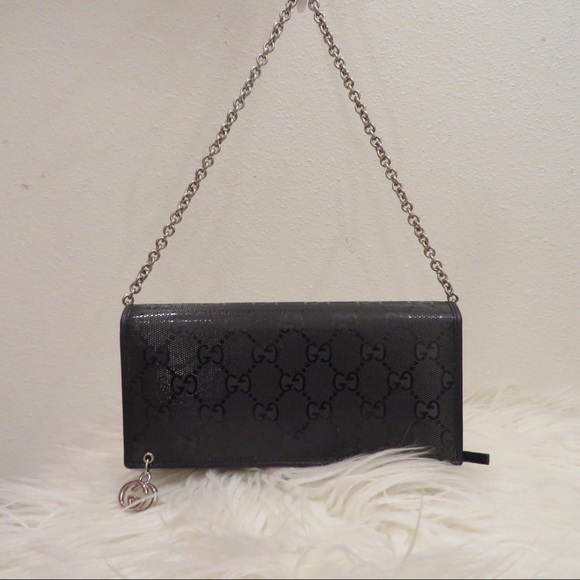 Gucci GG Imprime Coated Canvas Wallet on Chain - Picture 2 of 7